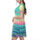 thumbnail image 2 of Balery Retro Palm Beach Sunset Vestidos sueltos de manga corta para mujer, vestidos de verano 2025, vestidos casuales de corte A con vuelo., 2 of 6
