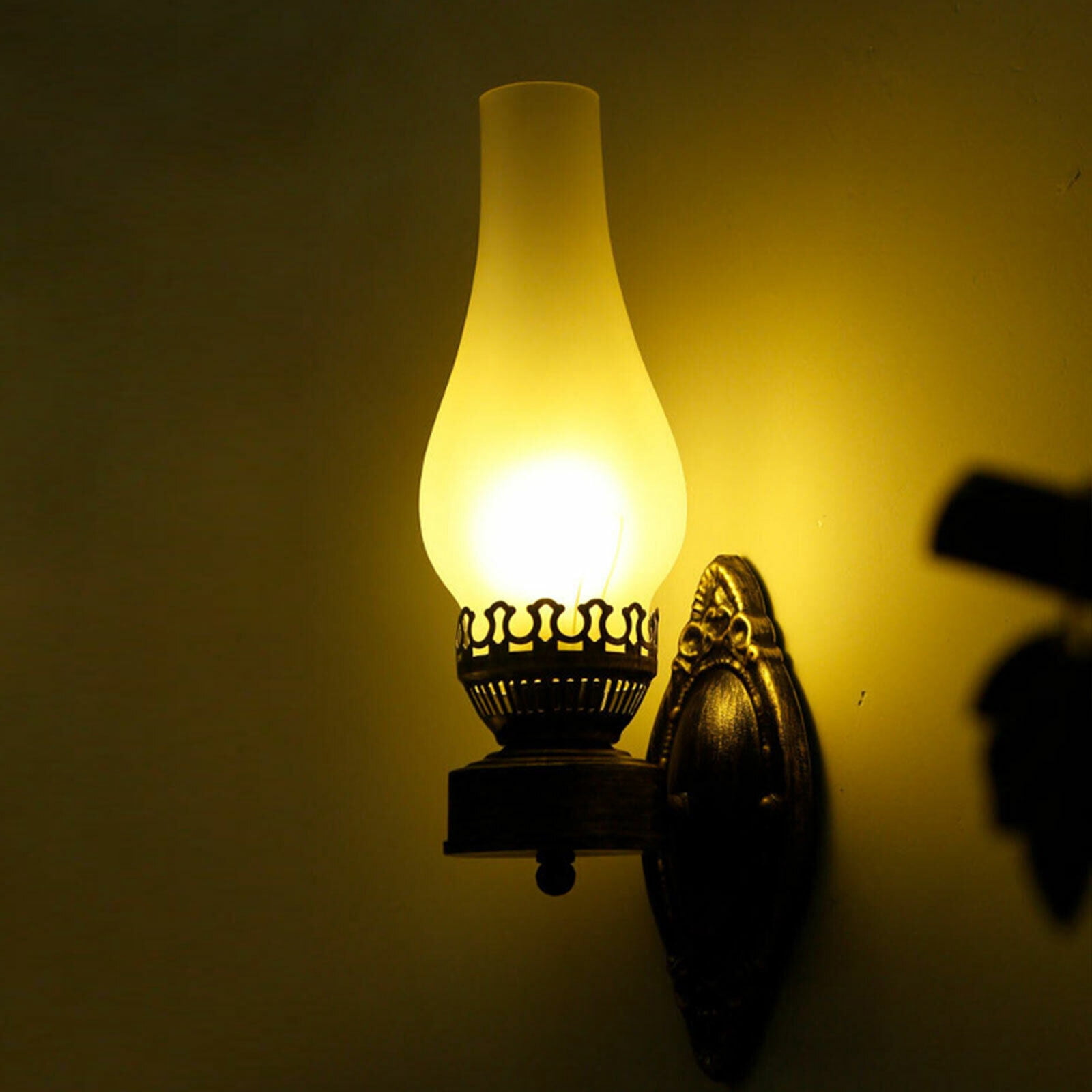 Industrial Wall Sconce with Glass