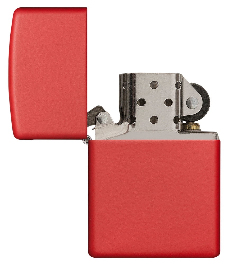 Zippo Classic Red Matte Windproof Pocket Lighter