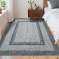 thumbnail image 2 of Printed Rugs with Braided Pattern on it, Washable Rug 4x6 Entryway Rug Non Slip Living Room Area Rug Soft Non Shedding Low Pile Stain Resistant Carpet for Kitchen Bedroom Nursery, 2 of 9