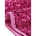 thumbnail image 5 of INSPIRE CHIC Robe Courte de Soirée à Paillettes Scintillantes pour Femme, Portefeuille, Col en V, Bretelles Spaghetti, Rose Vif, TP, 5 of 5
