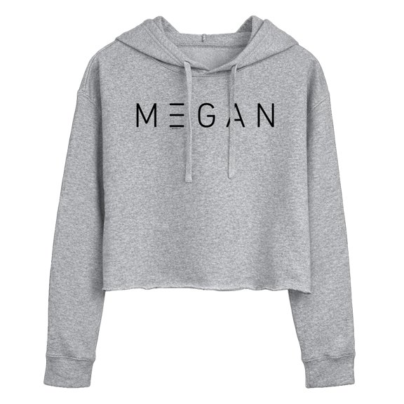 M3GAN - Logo Black Cropped Graphic Hoodie