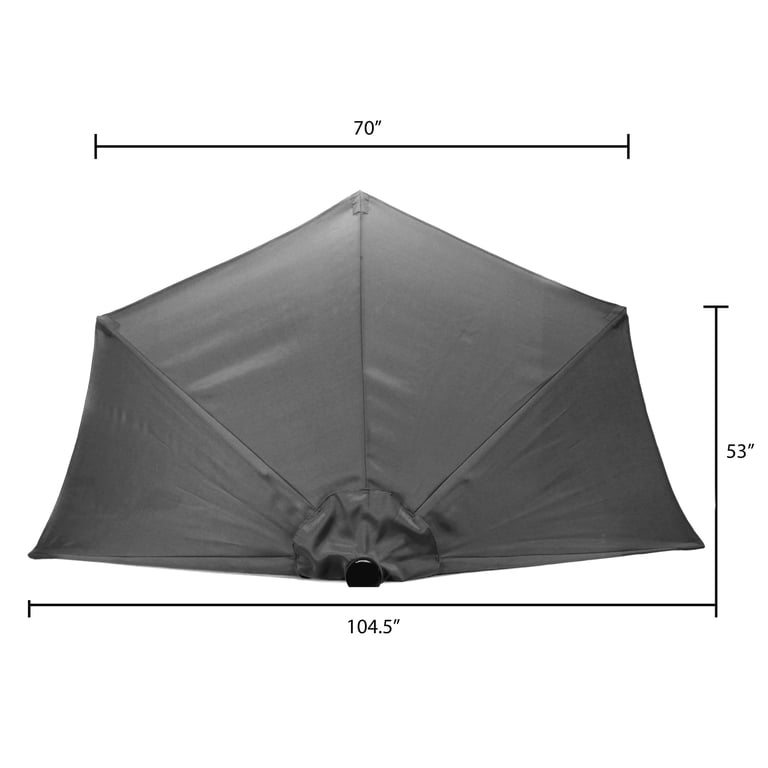 jordan patio half umbrella 7-ft Manufacturing 10ft. Steel Octagon Offset Crank This decorative Jordan Manufacturing Polystone Half Jordan Manufacturing 9' Half Round