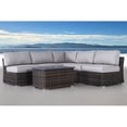 thumbnail image 5 of Living Source International 6-Piece Sectional Set with Cushions in Espresso/Gray, 5 of 5