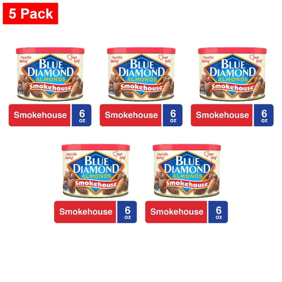 Blue Diamond Smokehouse Almonds 6 oz - 5 Pack