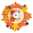 thumbnail image 5 of 5 Pcs Velvet Fake Pumpkins Fall Decor,Faux Small Pumpkin,Small Decorative Fabric Rustic Pumpkins,Fall Artificial Velvet Pumpkins,Small Realistic Vegetable Ornament,Halloween Decorations,Beige&Orange, 5 of 6
