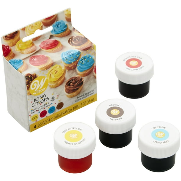 Wilton 4Piece Bold Icing Color Set, 2 oz.