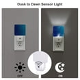 thumbnail image 3 of Honeii teal blue Print LED Night Light with Light Sensor, Night Lights Plug Into Wall,Ideal for Bedrooms and Hallways-EU, 3 of 7