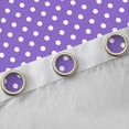 thumbnail image 4 of Manfei Kawaii Polka Dots Curtains Pack of 2 (42x84 Each) for Teens Female Men,Purple White Curtains Blackout,Vintage Aesthetic Bedroom Curtains,Luxury Bedroom Decor, 4 of 6