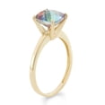 thumbnail image 2 of 10k gold cushion cut gemstone ring, 2 of 2