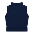 thumbnail image 4 of Creative Knitwear Kids Unisex Full Zip Polar Fleece Vest, Navy, Sizes 12M - Size 8, 4 of 7