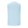 thumbnail image 3 of Awdenio Summer Mens Tank Tops, Men Casual Summer Cotton And Linen Solid V-Neck Tie Pocket Sleeveless Tank Tops Light Blue L, 3 of 4