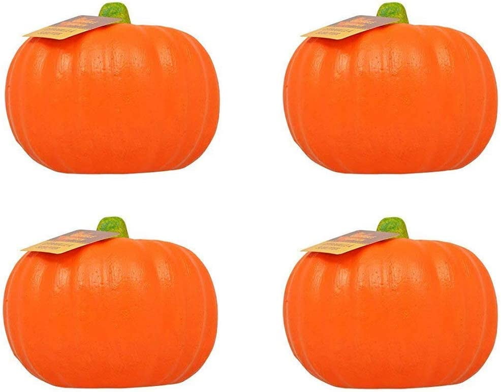 CGT Halloween Foam Carvable Orange Pumpkin with Green Stem Carving  Jack-O-Lantern DIY Crafting Projects Floral Arrangements Centerpieces Fall  Harvest Thanksgiving Home Decoration 5.5x4.5in.(Pack of 4) - Walmart.com