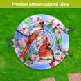 thumbnail image 4 of Briarwood Lane Cherry Blossoms Glass Birdbath, 4 of 6