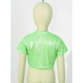 thumbnail image 4 of CHICTRY Kids Girls Metallic Sequins Jazz Dance T-Shirt Hip-Hop Dance Tops, 4 of 7