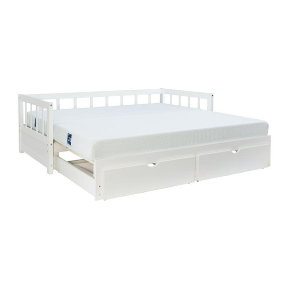Powell Hadley Storage Trundle Daybed, White