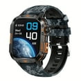 thumbnail image 4 of Outdoor smart watch, wireless calling, sports watch, compass, altimeter, barometer, LED flashlight, IP68, pedometer, fitness tracker, multimedia information viewing, weather 100+ sports modes,, 4 of 16