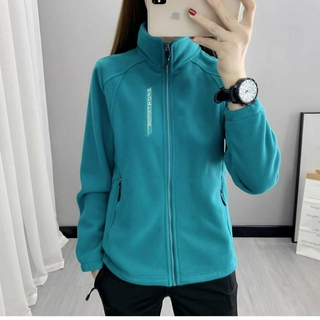Veste Cardigan Femme Grande Taille TG-5TG Automne Hiver Flocon de Neige Polaire