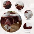 thumbnail image 5 of Marble Red Table Cloth Waterproof Tablecloths, Modern Abstract Gold White Brick Stone Motif Tablecloth Dining Table Cover for Kitchen Party Tabletop Outdoor, Rectangle Tablecloth 54x108 Inch, 5 of 9