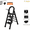 4 step balck-ladder Thicker, variant on 2/3/4/5-Step Ladder, Lightweight Folding Step Stool with Extra-Wide Anti-Slip Steps, 330 Lbs Capacity, Compact Space-Saving Design for Home, Kitchen.