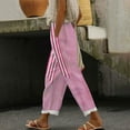 thumbnail image 2 of FNFYFH Liquidation Pantalon Femme en Lin Coton Couleur Unie Respirant, 2 of 5