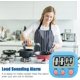 thumbnail image 3 of Temporizador de cocina magnético azul con pantalla LCD grande, temporizadores para cocinar, estudiar, alarma fuerte y temporizador de cuenta regresiva, 3 of 5