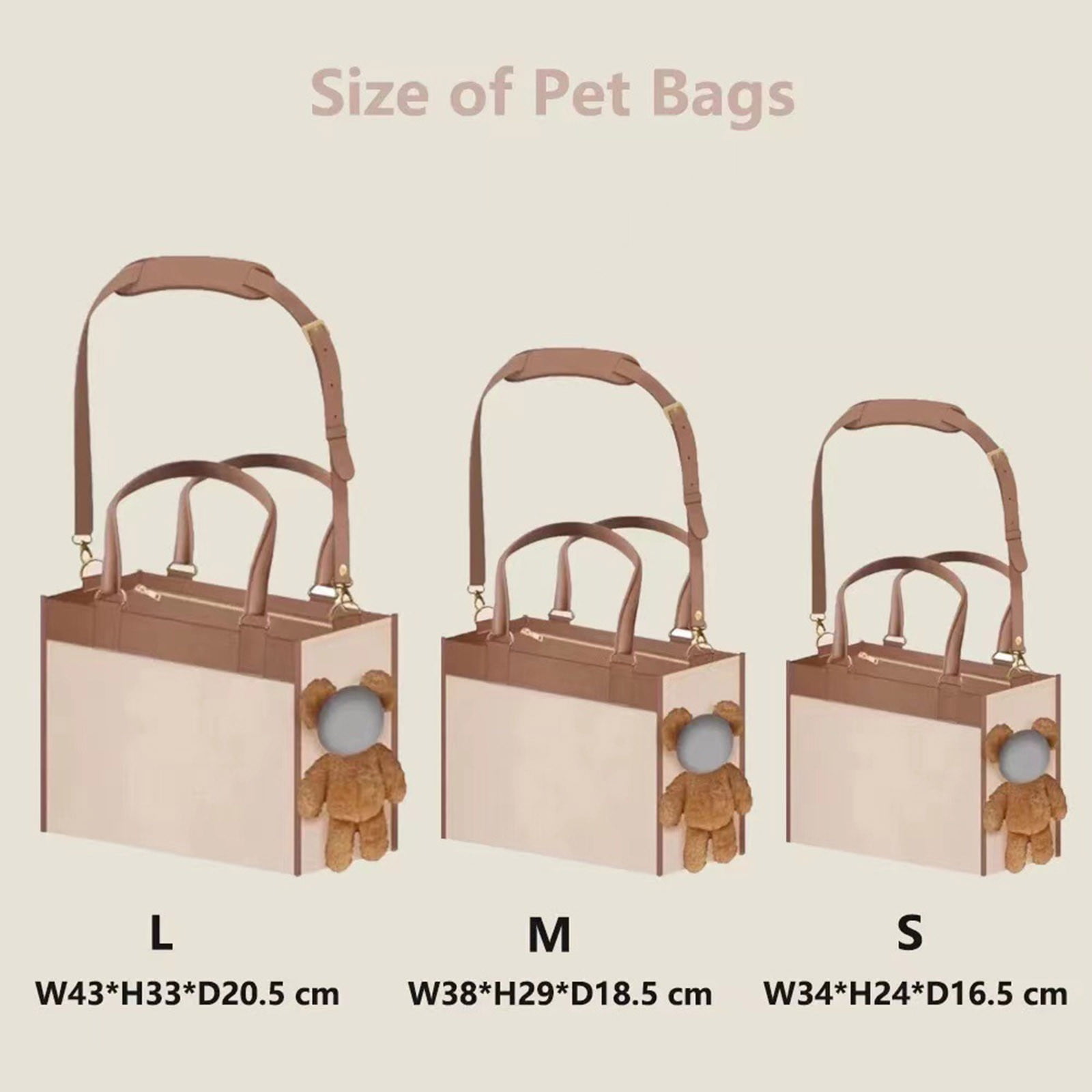 Fashionable Pet Backpack Stylish Dog Purse Tote Handbag For Small Medium Dogs Cats Puppy Travel Outing Convenient Durable Lightweight