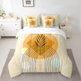 thumbnail image 2 of YST Geometric Stripe 7-Piece Bedding Set, Full Size Bed in a Bag, Beige Minimalism, 2 of 4