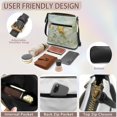 thumbnail image 6 of HELLHERO Bird and Floral Shoulder Bag, Waterproof Satchel Bag PU Leather Durable Zipper Purse Satchel for Travel Dating, 6 of 7