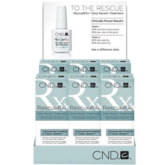 CND Creative Nail Cuticle Treatment - RescueRXX repairs damaged nails .5oz/15mL 6ct/pk