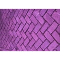 thumbnail image 1 of Ahgly Company Indoor Rectangle Patterned Bright Neon Pink Purple Area Rugs, 8' x 10', 1 of 6