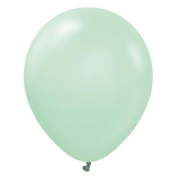 12 inch Kalisan Macaron Green Latex Balloons (100 Pack) - Party Supplies Decorations