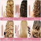 thumbnail image 3 of Rizador de pelo 5 en 1 con varita, plancha de pelo de 3 cilindros, 3 rizadores de cerámica (de 0,89 a 3,17 cm), 2 temperaturas de calentamiento rápido, guante y pinza (rosa claro), 3 of 5