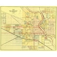 thumbnail image 3 of Higgins 14x12 Black Modern Framed Museum Art Print Titled - South Bend Indiana - Higgins 1875, 3 of 5