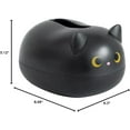 thumbnail image 5 of Cute Cat Tissue Box Dispenser Storage Tissue Holder with Toothpick Box Cat Gifts(black), 5 of 5