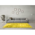 thumbnail image 3 of Ahgly Company Indoor Round Oriental Yellow Industrial Area Rugs, 8' Round, 3 of 4