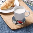 thumbnail image 5 of Christmas Truck Coasters Absorbent Moisture Non-Slip Drink Coaster Ceramic Stone with Cork Base Desktop Protection, 2PCS, 5 of 6