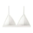 thumbnail image 2 of Sakmal Support Womens Bras Lace Bralette Back Smoothing Triangle White Plunge T-Shirt Bras for Women S, 2 of 9