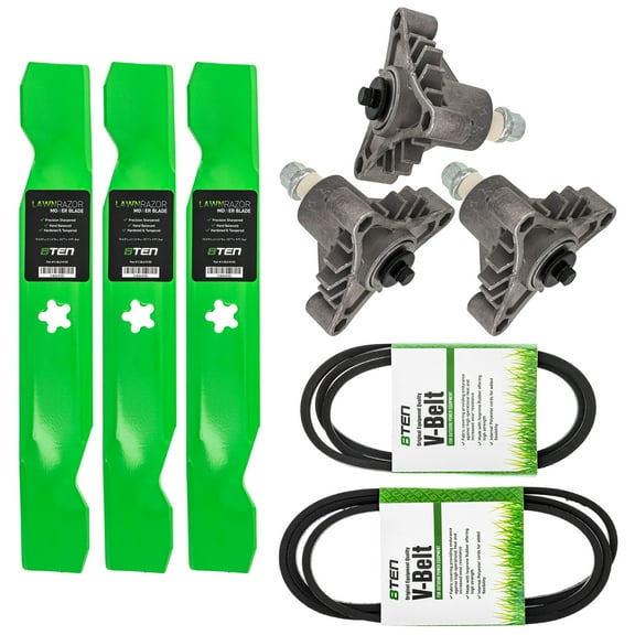 8TEN Blade Spindle Belt Kit for AYP 44 inch PP1644J PP1844K MK1005473