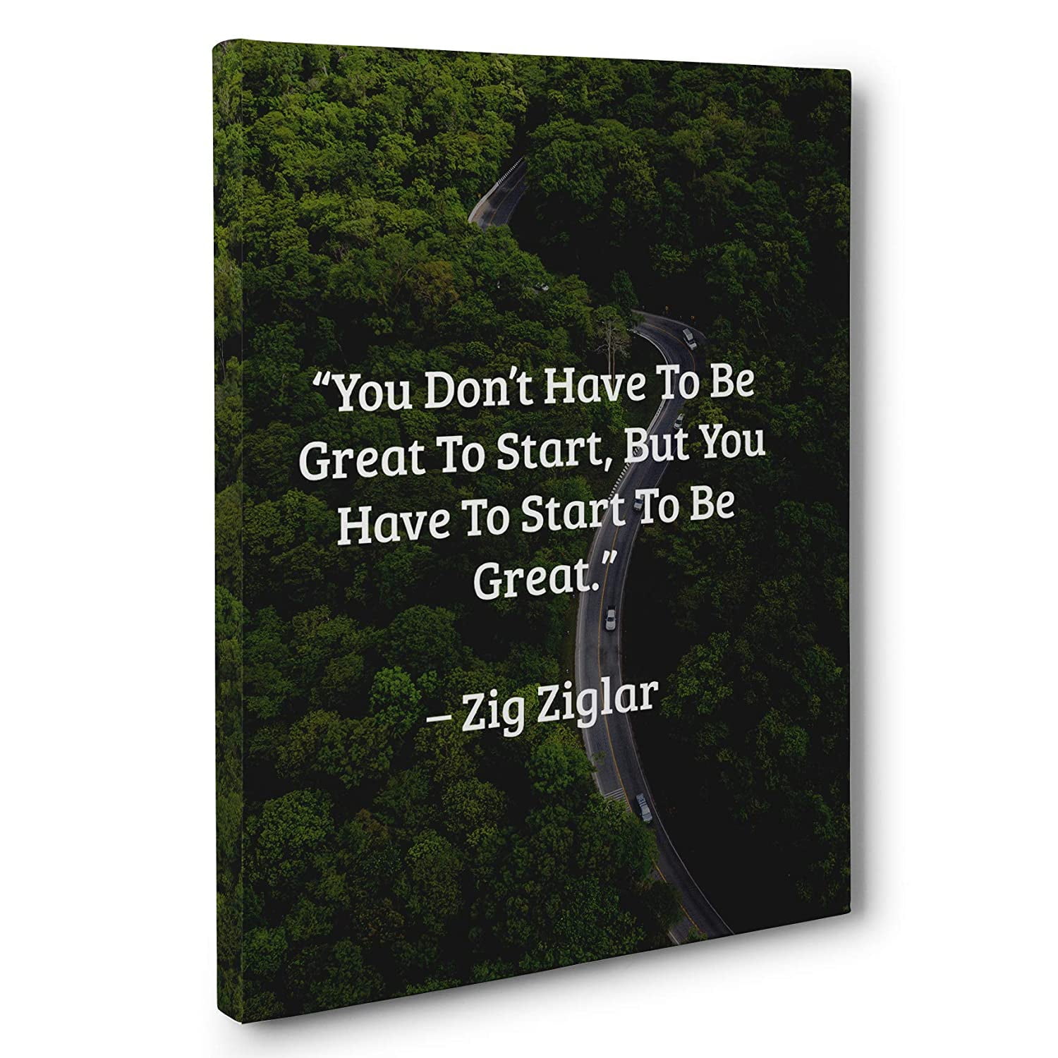 Typography Classroom Artwork Zig Ziglar Motivational Poster Print