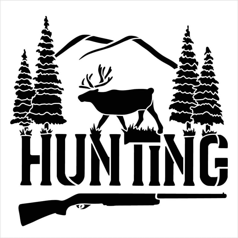 Deer Hunting Pumpkin Stencil deer-hunting-pumpkin-stencil