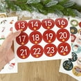 thumbnail image 2 of Pegatinas de calendario de adviento de Navidad con números del 1 al 24, etiquetas adhesivas para sellar regalos para niños, decoración navideña para el hogar, Año Nuevo, Navidad, 2 of 5