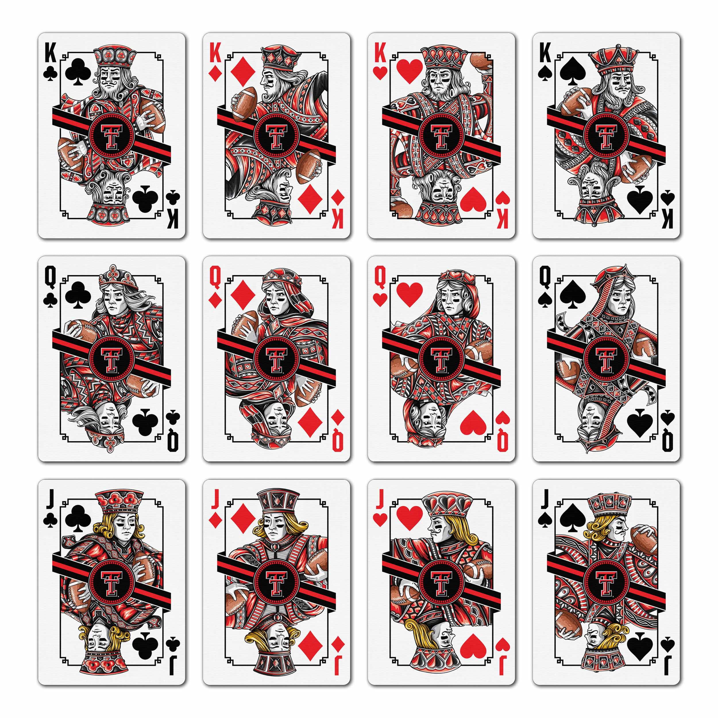 YouTheFan NCAA Texas Tech Red Raiders Classic Series Playing Cards