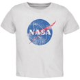 thumbnail image 1 of NASA Distressed Logo White Toddler T-Shirt, 1 of 1