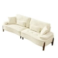 thumbnail image 5 of 103 Inch With Pillows. Comfy 24-inch Seat. High Cushions. Breathable Material. Strong Wood Frame. 3, Beige. Modern Style. Easy To Put Together. 600-pound Capacity 103" For Living Room & Bedroom., 5 of 6