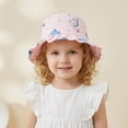 thumbnail image 2 of MIASHUI Breathable Fisherman Sun Hat For Kids Outdoor Beach Activities And Summer Pink,One Size, 2 of 4