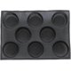 thumbnail image 1 of KAIYANG Moldes de silicona para pan, moldes para panecillos, moldes perforados para panadería, bandejas antiadherentes para hornear (negro), 1 of 5