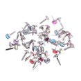 thumbnail image 4 of OULII Assorted Color Round Mini Brads 50Set for Paper Crafts and Scrapbook Projects, 4 of 6
