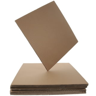 Corrugated Cardboard Sheets 4mm - 3/16 Thick 24x36-50 Pack. Filler Insert  Pads, Brown Frame Backing Rectangular & Square Flat Boards for Art&Crafts