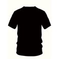 thumbnail image 3 of Cartoon Character With Letter Vault-tec Print T-shirt, Summer Trendy Casual Short Sleeve Tees, Outdoor Cloth, Casual Sporty Tee, Comfy Tee, 3 of 5